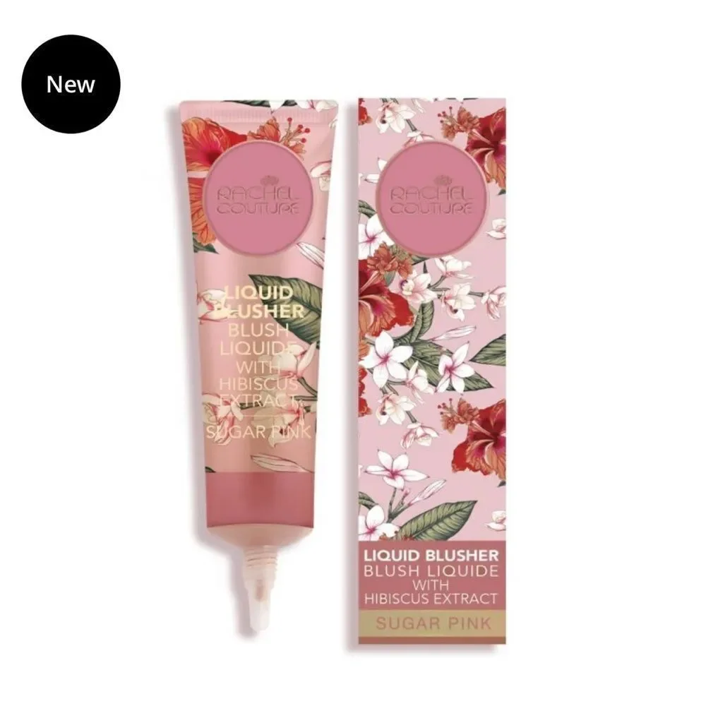 Rachel Couture Liquid Blusher in Sugar Pink helps promote smoother younger skin